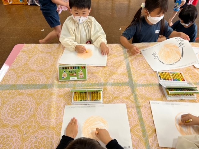 4歳児梅組 描画遊び ともだちの顔 聖徳大学附属第二幼稚園