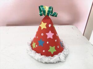クリスマス帽子 満３歳児 パンダ組 聖徳大学附属成田幼稚園